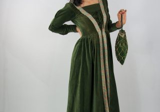 Mittelalter Kleid in Grun