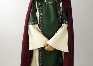 Grijze Jager Kindercape in Rood