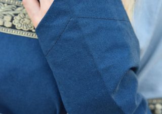 ​Mittelalterliches Kleid in blau/blaugrau