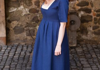 Mittelalter Kleid Frideswinde in Blau