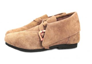 Mittelalter Schuh mit Gesp in Braun