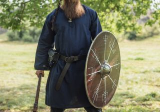 Middeleeuws - Viking Tuniek in Blauw