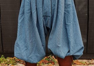 Viking Rusvik Broek, Wol in maat M in Blauw