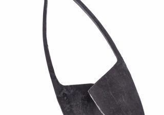 Mittelalter Bügelschere mit Ledertasche Mittel