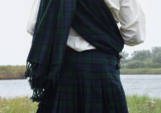 Schottischen Tartan, Black Watch, ca. 234 x 137 cm