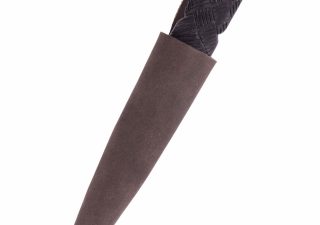 Sgian Dubh Messer mit Damaststahlklinge und Lederscheide