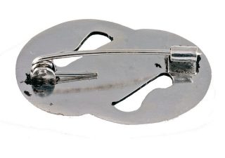 Germaanse Dierenkop Fibula in Zilver