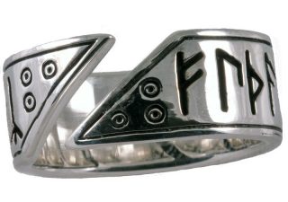 Viking Runen Ring Brons Klein