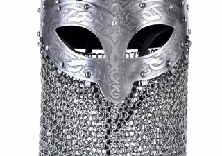 Wikinger Brillenhelm, Spangenhelm mit Brünne