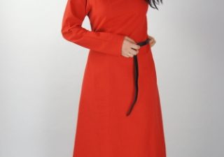 Wikinger Damen Unterkleid in Rot