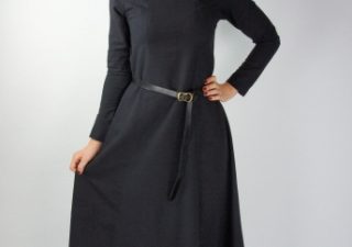 Wikinger Damen Unterkleid in Schwartz