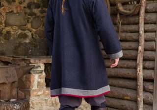 Rus Viking Kaftan/Mantel Kosma Blauw/donkergrijs/rood