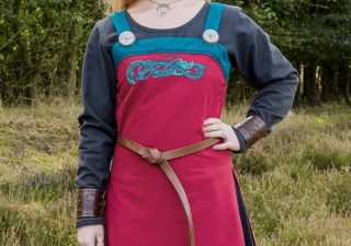 Viking Dames Overkleed in Rood-Blauw