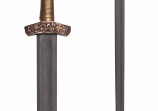 Wikingerschwert aus Dybäck mit Scheide, 11. Jh., Damastklinge