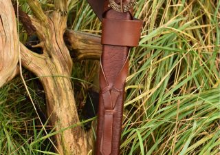 Viking Zwaardschede met Riem en Bronzen Gesp, diverse lengtes