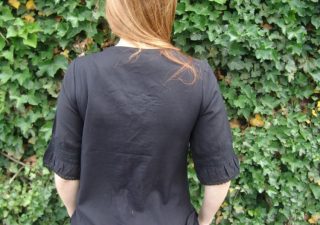 ​Middeleeuwse Dames Blouse in Zwart (uitverkoop)