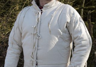 Gambeson -  Aketon in Natuurkleur met Nestels