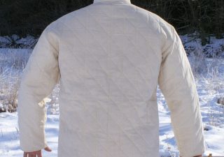 Gambeson - Aketon in Natuurkleur met Riempjes