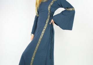 Mittelalterkleid in Blau