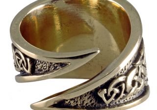 Keltische Ring Brons Groot