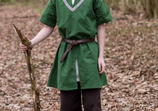 Middeleeuwse - Viking Kinder Tuniek in Groen.