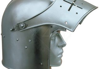 Stahlhelm mit aufklappbarem Visier 