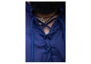 Mittelalter Bluse in Blau