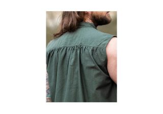 Middeleeuwse Mouwloze Blouse in Groen