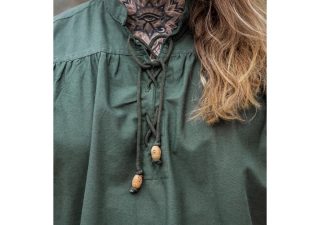 Middeleeuwse Mouwloze Blouse in Groen