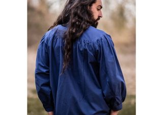 Mittelalter Bluse in Blau