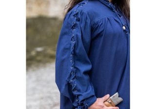 Mittelalterliche Bluse in Blau