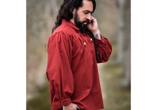 Mittelalter Bluse in Rot