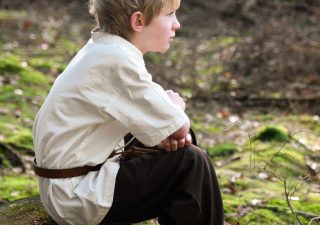 Middeleeuwse Kindershirt in Natuurlijke kleur