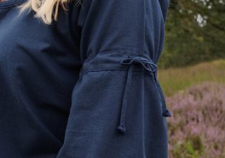 Middeleeuwse Dames Onderjurk in Blauw 12e-13e eeuws (aanbieding)