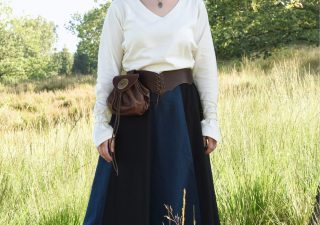 Middeleeuwse Dames Blouse in Natuurkleur