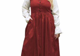​​Mittelalterkleid / Überkleid, ärmellos in Rot