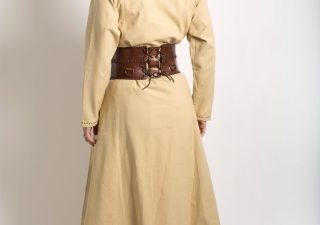 Mittelalter Uberkleid Beige/Braun