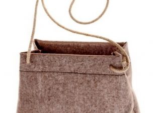 Mittelalterliche Pilgertasche aus Stoff