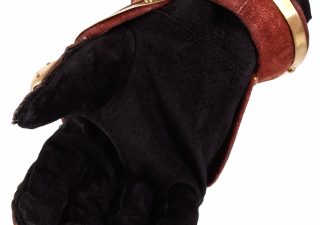 Hourglass Gauntlets, red/gold 14e eeuws