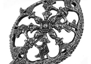 Viking Schildpad Ovaal Fibula in Zilver (925er)