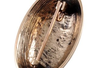 Wikinger Oval Fibel in Bronze