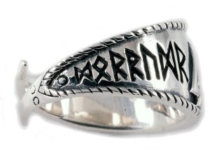 Viking Valknut Ring Zilver (925er) Groot