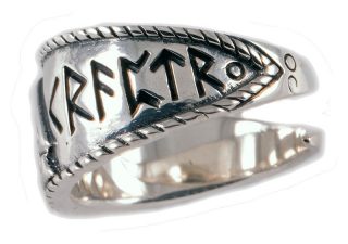 Viking Valknut Ring Zilver (925er) Groot