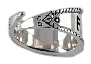 Wikinger Thorhammer Ring Silber Klein