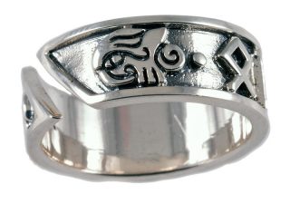 Viking Runen Ring Zilver (925er) Klein