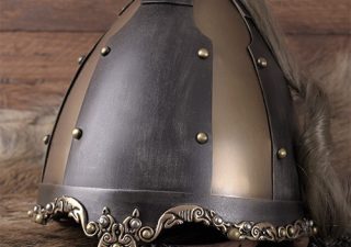 Viking Rus helm met pluim van paardenhaar