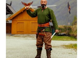 Viking Tuniek met lange mouw in Groen