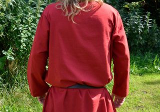 Viking-Romeins-Vroege Middeleeuwen Tuniek, Katoen in Rood