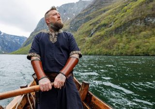 Viking-Romeins-Middeleeuwse Tuniek, Katoen in Zwart