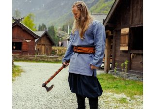 Viking Tuniek, Katoen in Blau/Grijs (aanbieding)